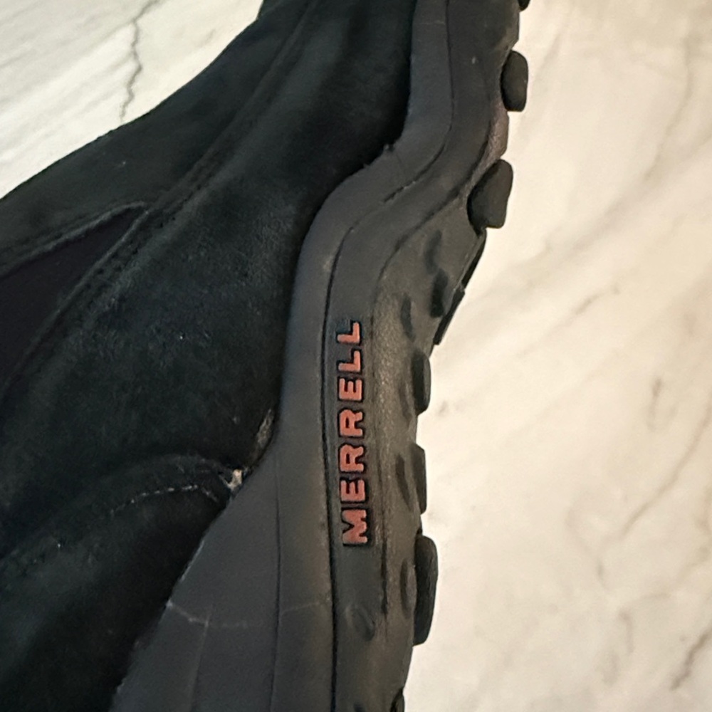Merrell Jungle Moc Womens Size 7 Casual Slip On Shoes Black Midnight